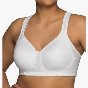 VANITY FAIR white size 44DD style 71500 wirefree bra NWT